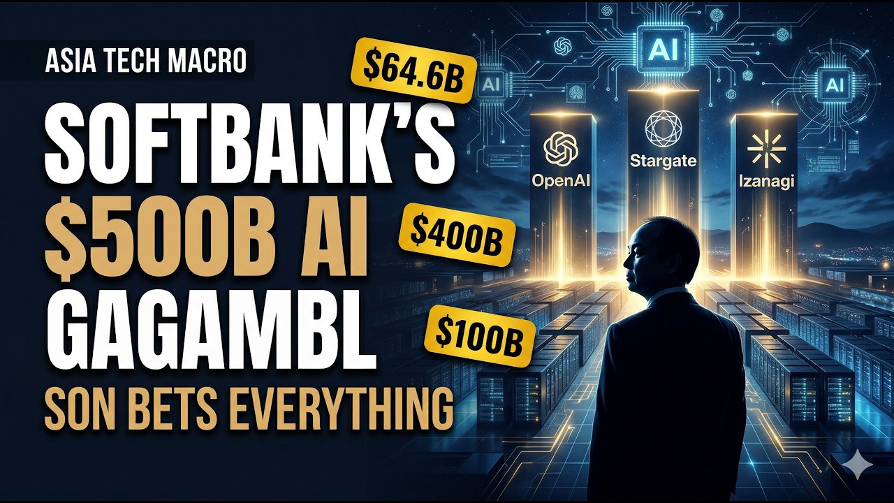 SoftBank's $500B AI Gamble: Son Bets Everything on OpenAI, Stargate & Izanagi