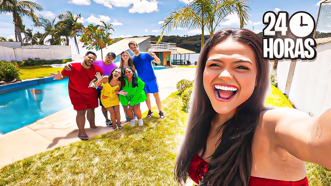 24 HORAS NA CASA DO LAGO 2025!!!