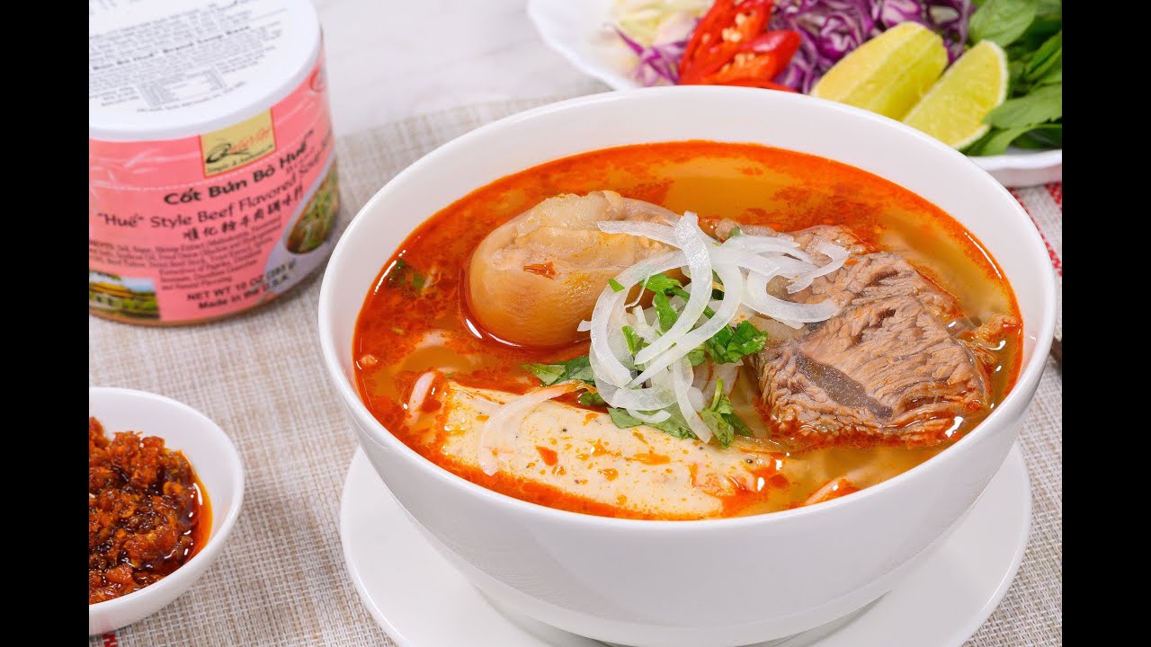 Nấu Bún Bò Huế Với Cốt Bún Bò Huế® Brand Quốc Việt Foods