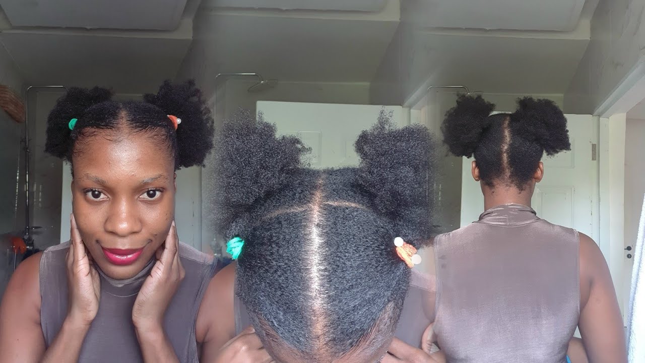 Simple Hair style On 4c Natural Hair | Quick and Easy