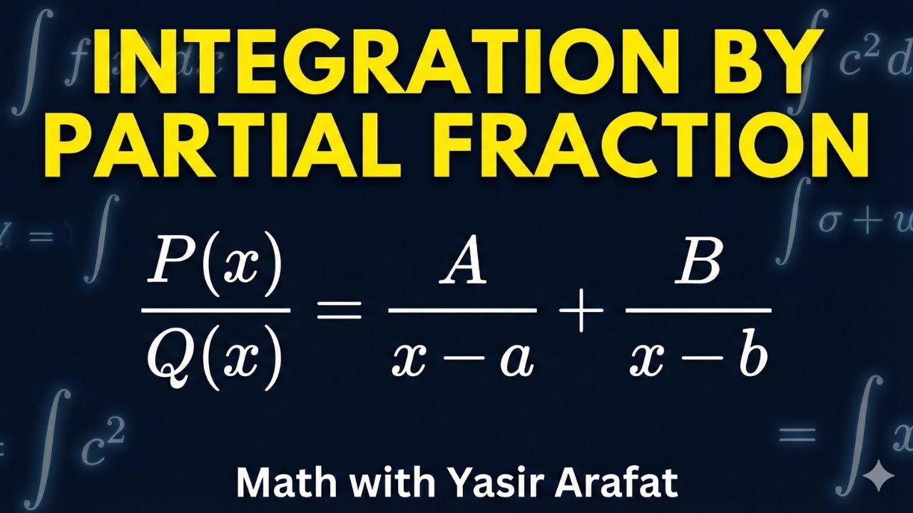 Integration by partial fraction | class 12 | NBF | A levels | add maths | calculus 
