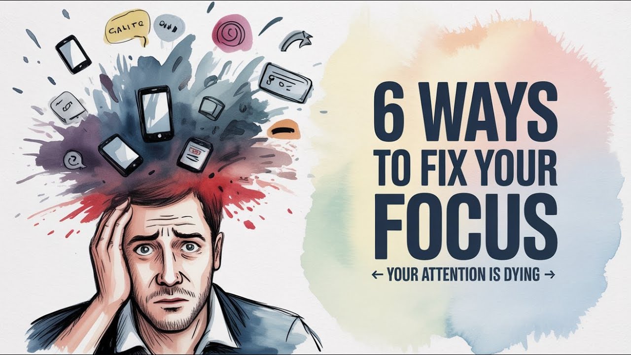 6 Ways to Fix Your Focus|Your Attention is Dying #psychology  #mentalhealthawareness #healingjourney