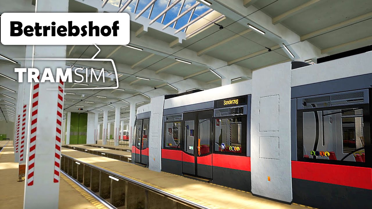 Tramsim Betriebshof 🚋 Rangieren und Waschen auf dem Betriebsbahnhof |  Let's Play Tram Sim Wien #15