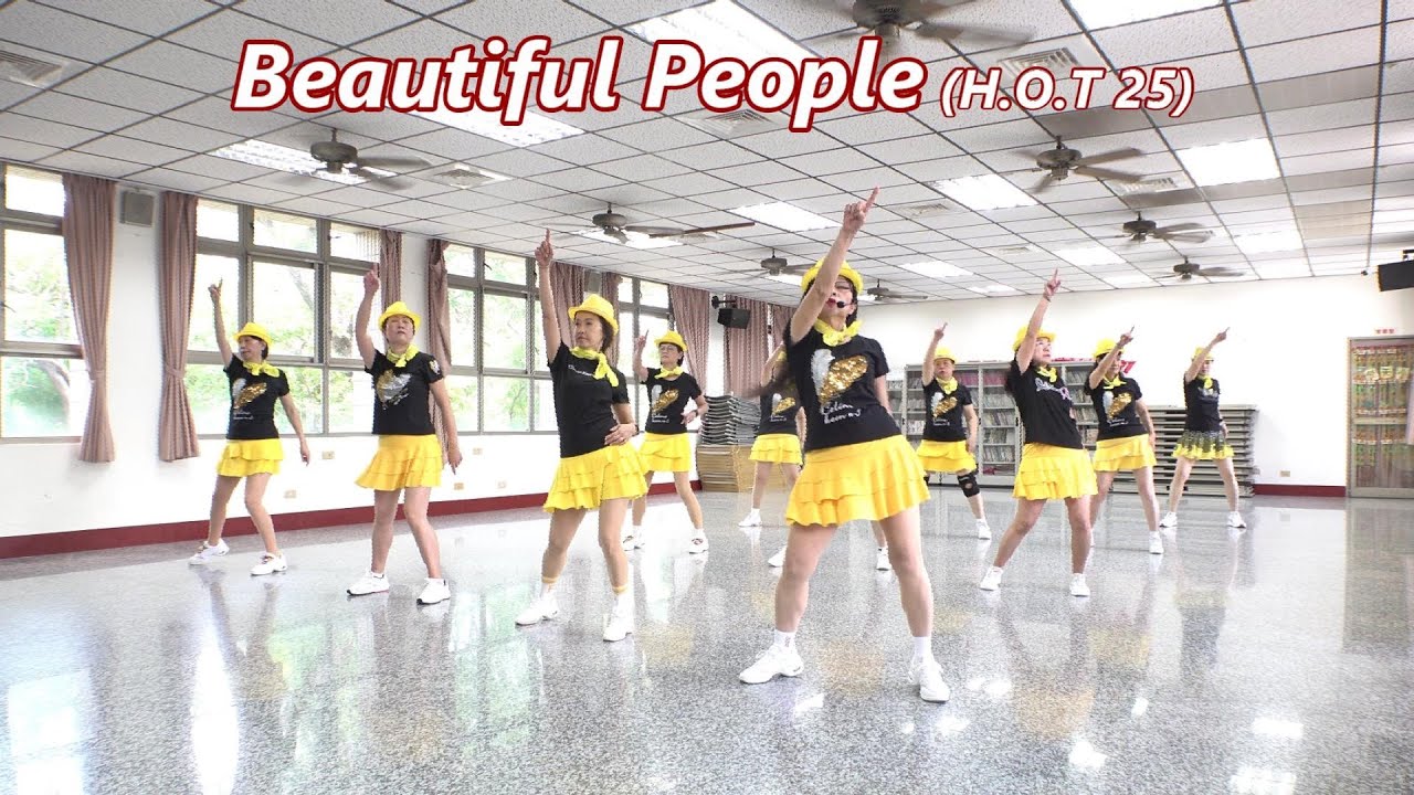 Beautiful People (H.O.T 25)│Line Dance by Colin Ghys (BEL)│Demo & Walk Through║美麗的人│排舞│含導跳║4K