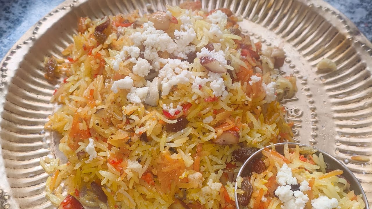 Zarda ,Dry fruits Mix Meethe Chawal, Basant Panchami Special  @ Riju Srivastava -t4g 