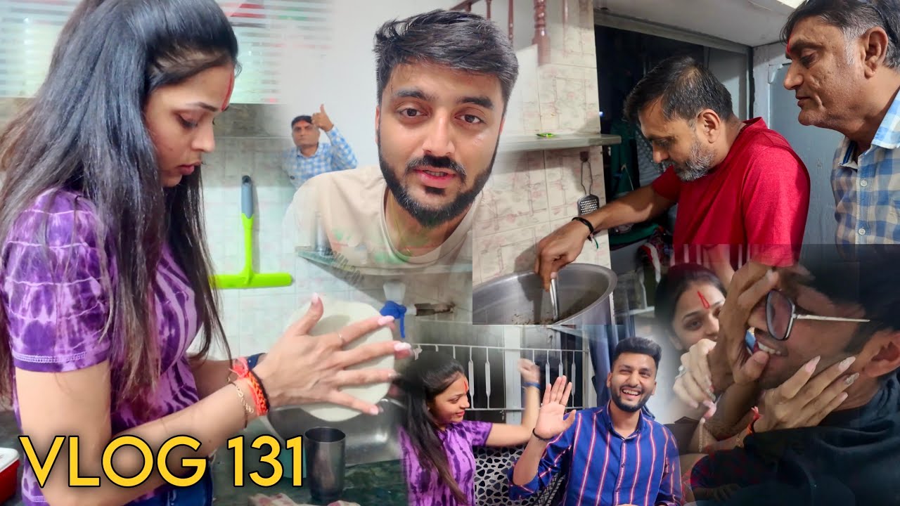 દિરાવીને રોટલા બનાવતા આવડી ગયા😍 | VLOG 131 | કાકાએ બનાવ્યું કાઠીયાવાડી લીલા ચણાનું શાક🔥🤤