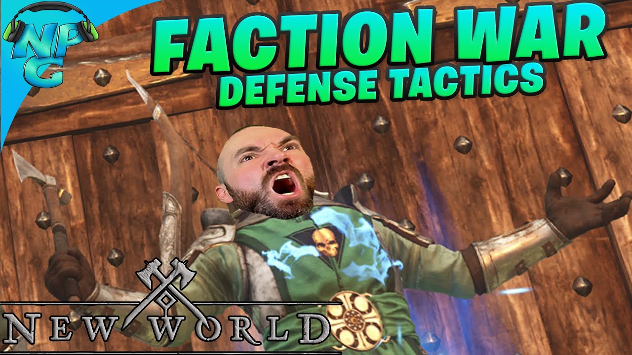 New World - WAR! 50vs50 Faction Territory War - Defense Tactics and Strategy at Monarch's Fort!