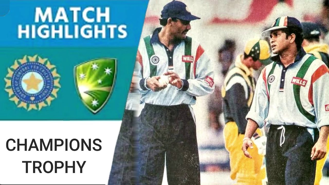 Tendulkar Fights Alone! Harbhajan Impresses as India Fall to Australia | Champions Trophy 1998