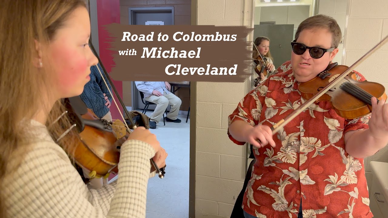 Michael Cleveland Backstage Jam with Hollace 'Road to Columbus' #fiddle #bluegrass