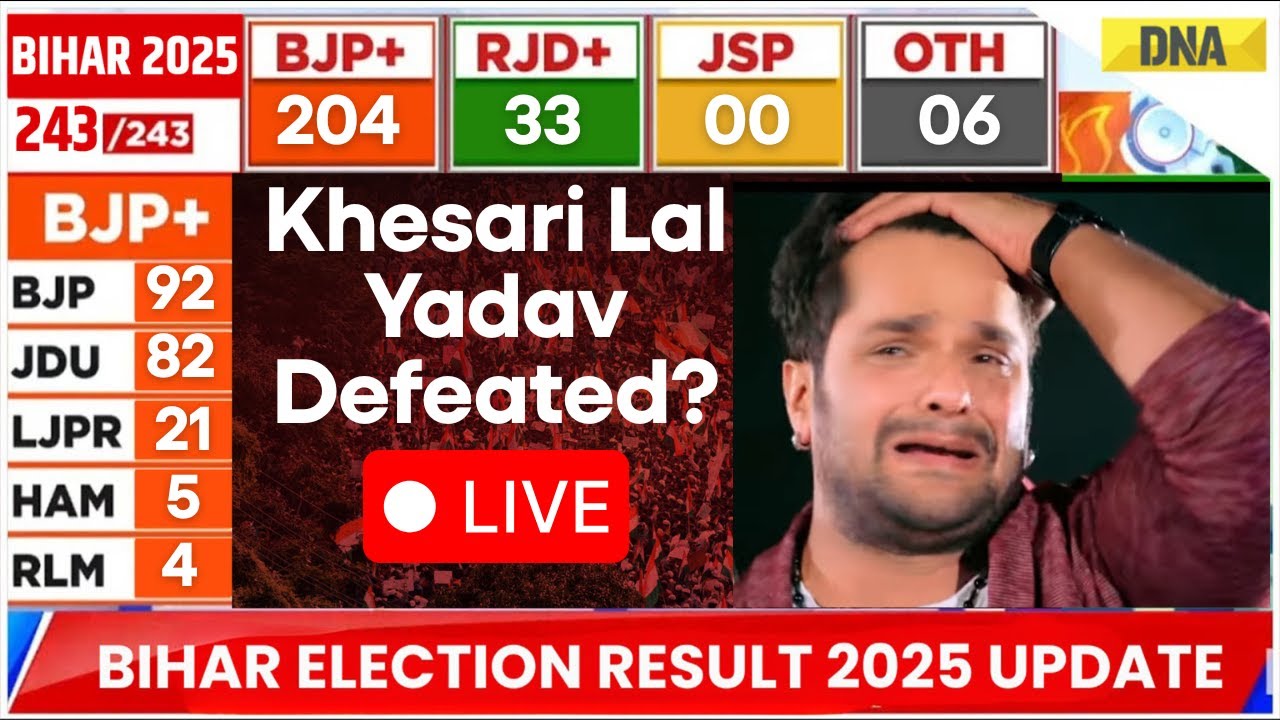 Bihar Result Live: Bihar Election Result 2025 Live | Bihar Election Result Live | Khesari Lal Live