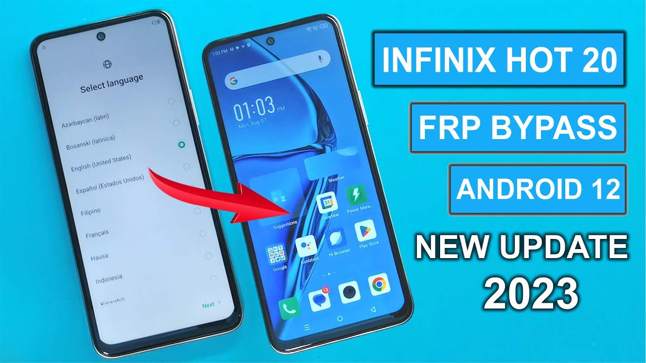 Infinix Hot 20 FRP Bypass Android 12 | All Infinix FRP/Google Lock Remove | Without Pc | New Method