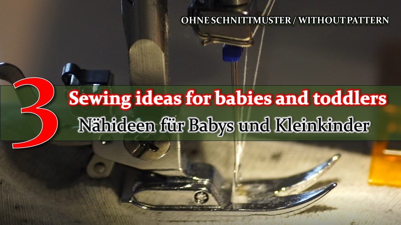 3 идеи для шитья для малышей и малышей [без выкроек] *с субтитрами*