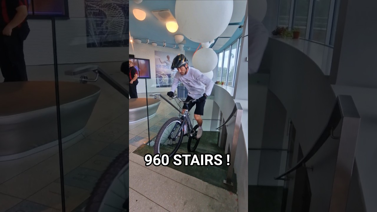 Record 🥇 Climb Highest tower with my bike ! (🇪🇪 Tallin tv tower 170m high, 66th floors)