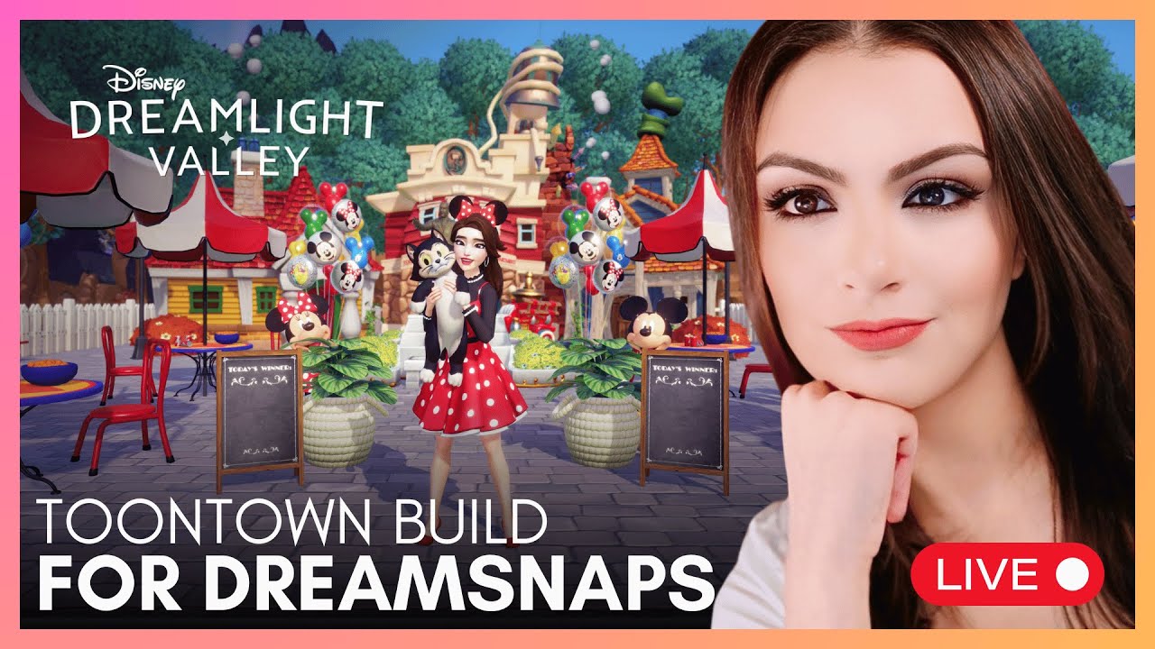 🔴LIVE🔴 Creating My Toon Town Dreamsnap in Disney Dreamlight Valley!