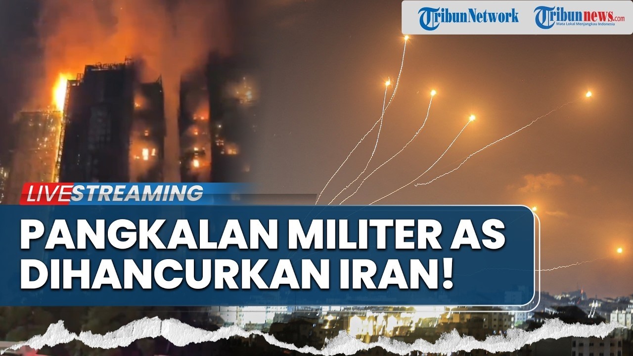 🔴Serangan Besar IRGC! Pangkalan Militer hingga Kedutaan Besar AS Digempur Iran, Dentuman Menggema