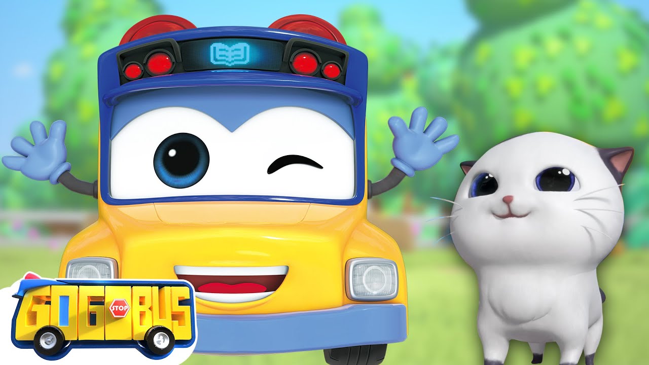 Kitty Cat Song🐱 | Cute Meow On Adventure With GoGoBus | Cute Kids Song 🚌