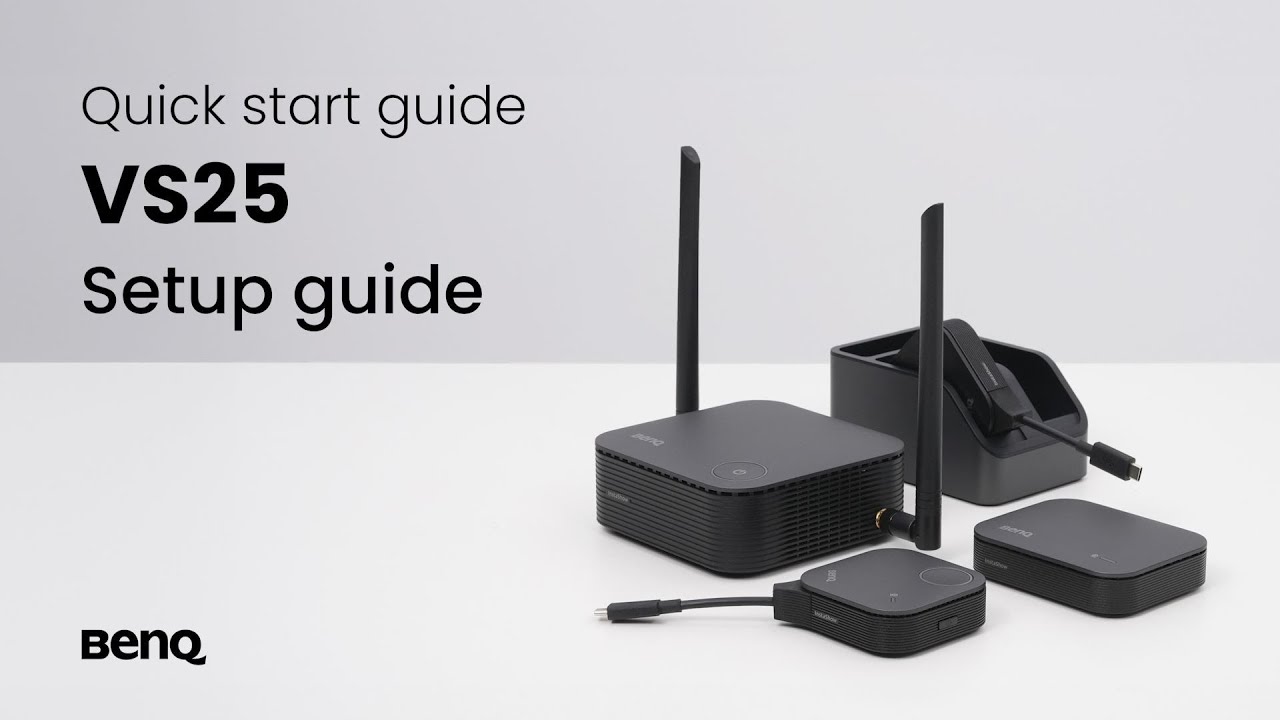 BenQ VS25 InstaShow Wireless Presentation System: Unboxing & quick start guide