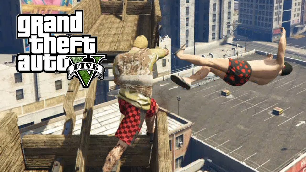 SOLO PUEDE LLEGAR UNO.... PARKOUR GTA V