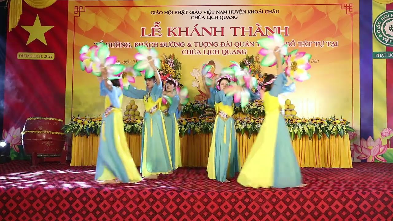 Múa Dâng Hoa Đêm Di Đà - Các Cô Giáo Mầm Non Dân Tiến Quay Phim Minh Chiến 0904366205