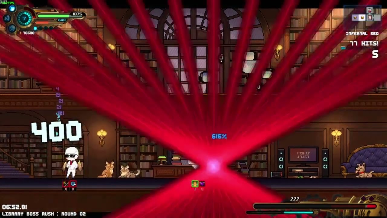 TEVI　Library Boss Rush InfernalBBQ アイテム無し