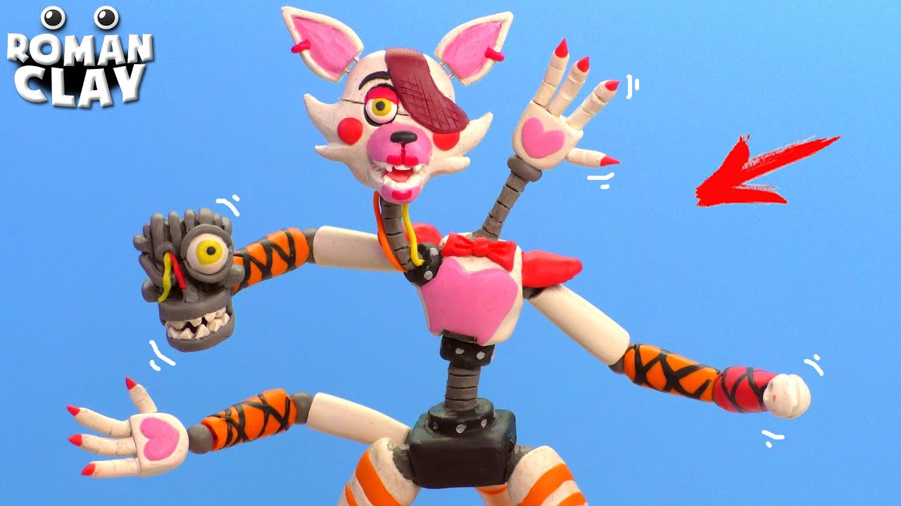 Glamrock Mangle Animatronic with Clay ► FNAF Security Breach | Roman Clay Tutorial