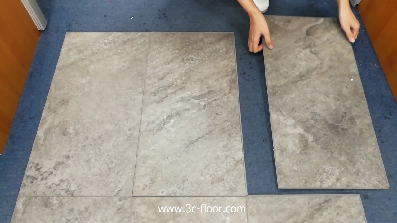Stone Look SPC vinyl click flooring