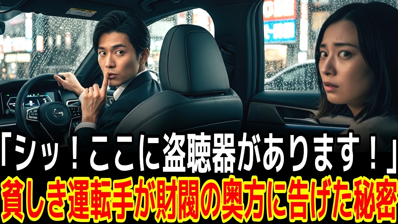 「シッ！奥様、ここに盗聴器があります！」貧しき運転手が財閥の奥方に告げた秘密|感動の実話|衝撃の逆転劇|人生ドラマ|