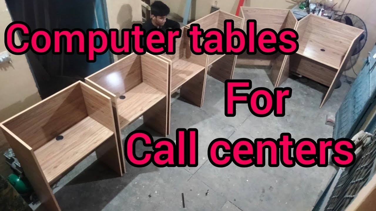 How to make computer tables for call centers #diy #woodworking  #viral #office #callcenter