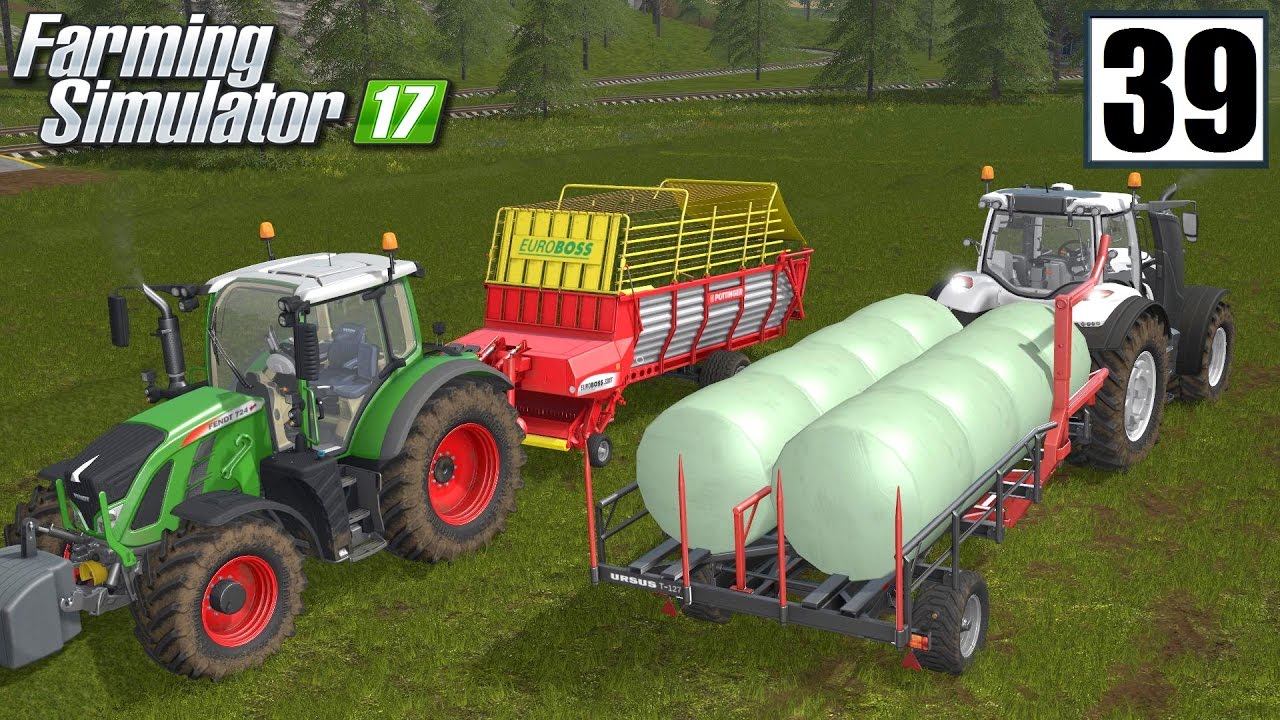 Zbieranie trawy i zwożenie bel - Farming Simulator 17 (#39) | gameplay pl
