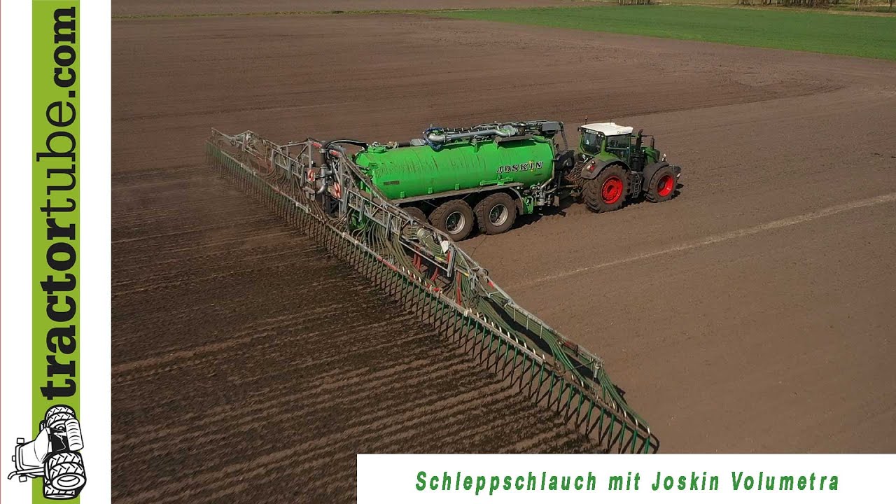 Joskin Tridem Volumetra 26m³, 30m Vogelsang Schleppschlauch und Fendt 930 Vario kurz erläutert