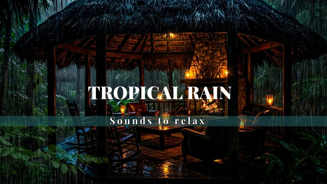 Tropical Rain Sounds | Relaxing Ambience for Sleep, Focus & Calm (3 Hours)