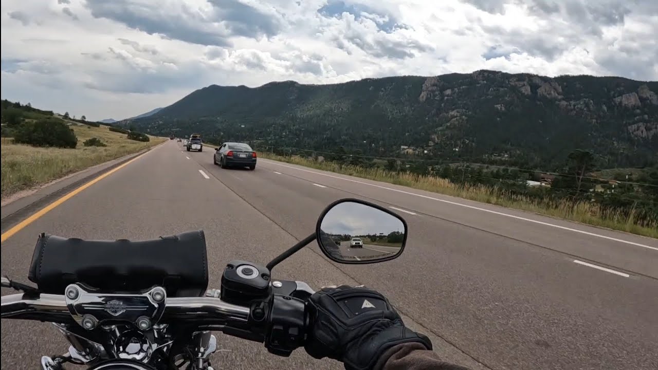 UNEDITED Harley Ride | Woodland Park to Denver – Scenic Rocky Mountain POV
