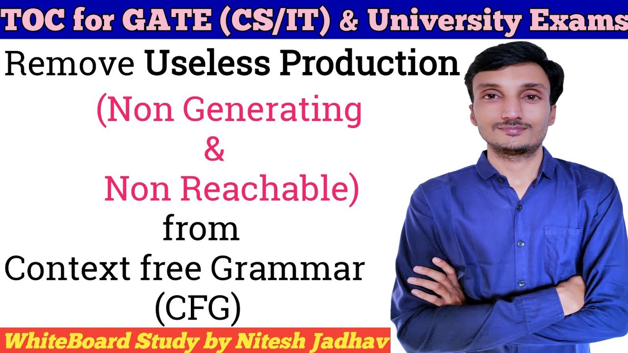 Remove Useless Productions from CFG | Useless Symbols| Remove Non Generating, Non reachable Symbols