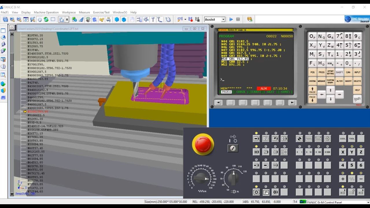 المحاضرة الحادية عشر من كورس تطبيقات CNC ببرنامج سوان سوفت│CNC Milling using Swansoft& Camworks│