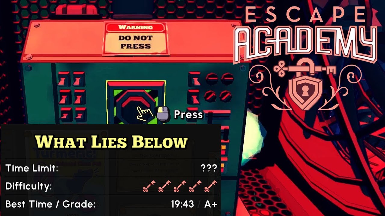 Escape Academy - What Lies Below - Walkthrough with Puzzle Solutions