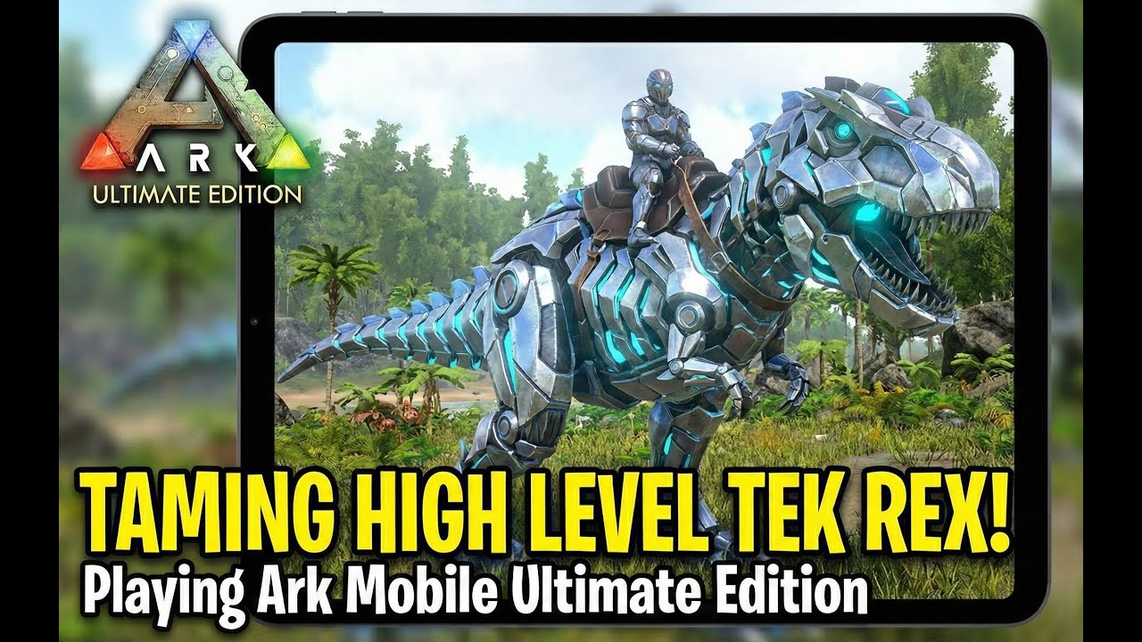 I Tamed a MAX LEVEL Tek Rex in ARK Mobile Ultimate Edition! Ep 4