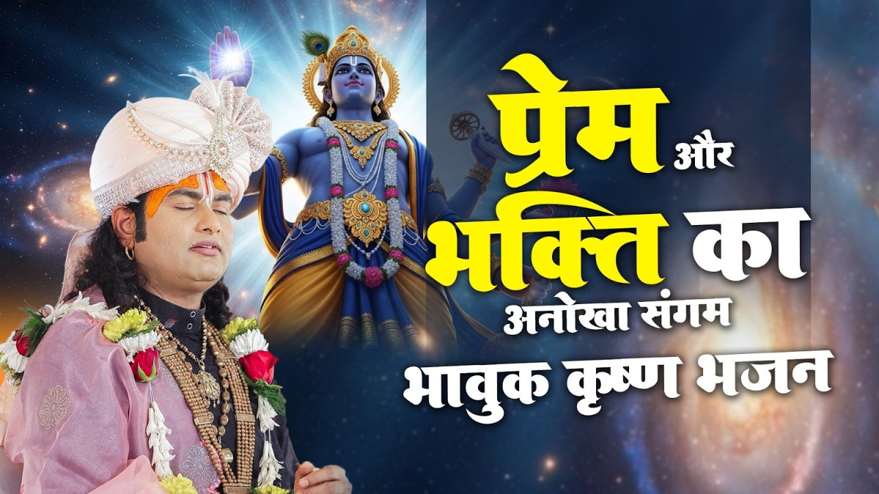 प्रेम और भक्ति का अनोखा संगम — भावुक कृष्ण भजन 😍🙏 श्री अनिरुद्धाचार्य जी भजन