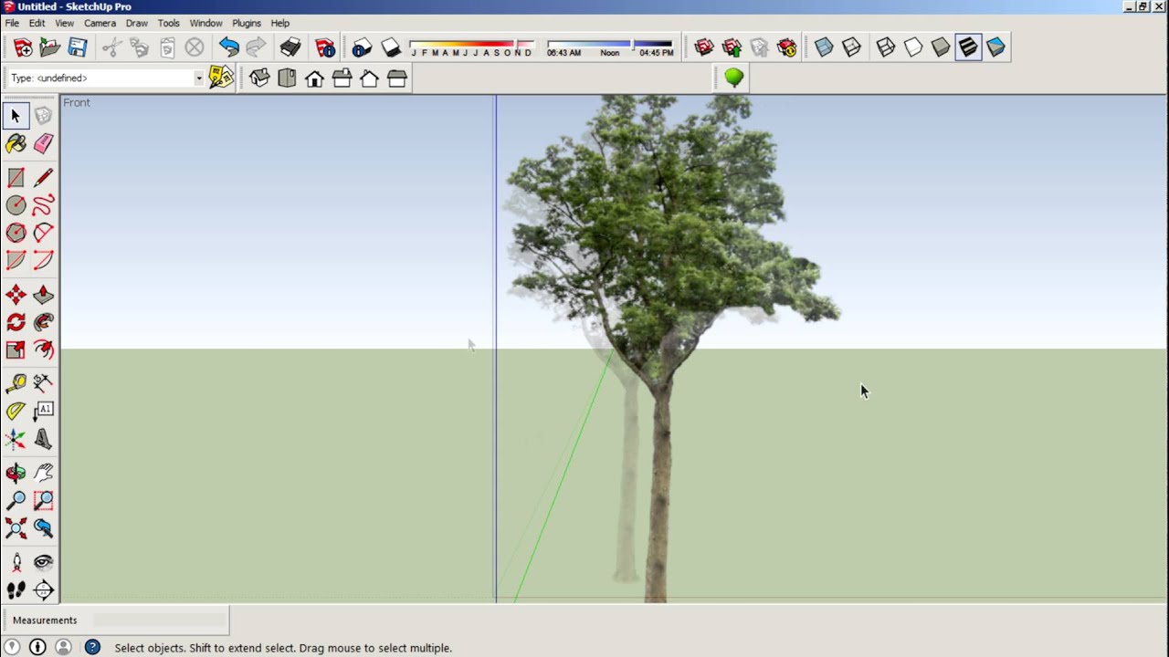 Как создавать деревья с помощью компонентов Faceme в Sketchup