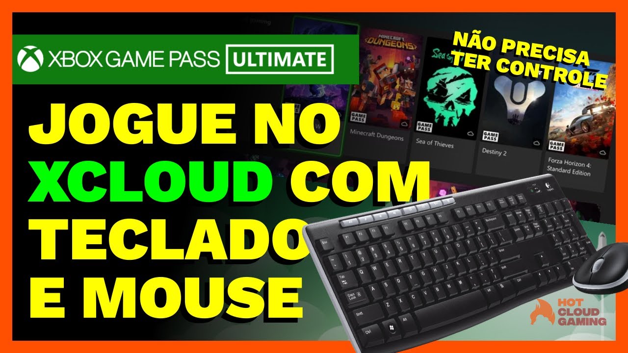 Como usar o xCloud com Teclado e Mouse no PC/Navegador - Não precisa ter controle (Leia a descrição)