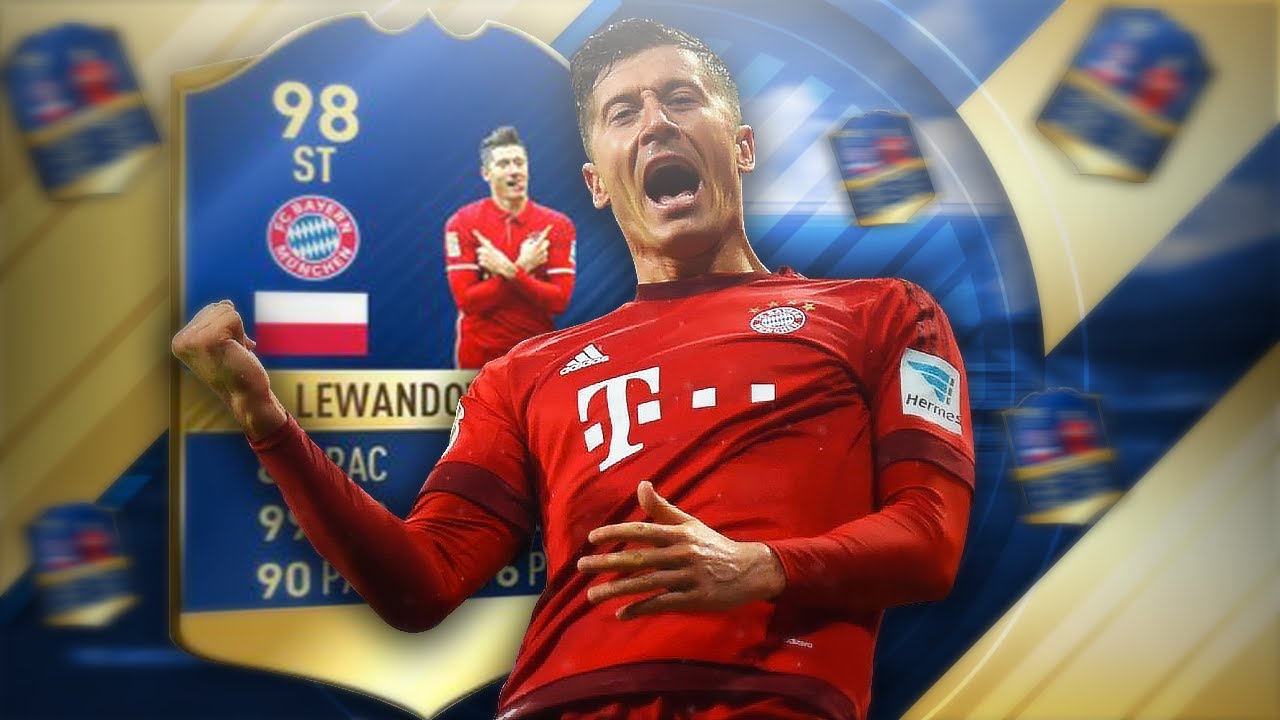 LEWANDOWSKI 98 IN a PACK [TOTS] [FIFA 17]