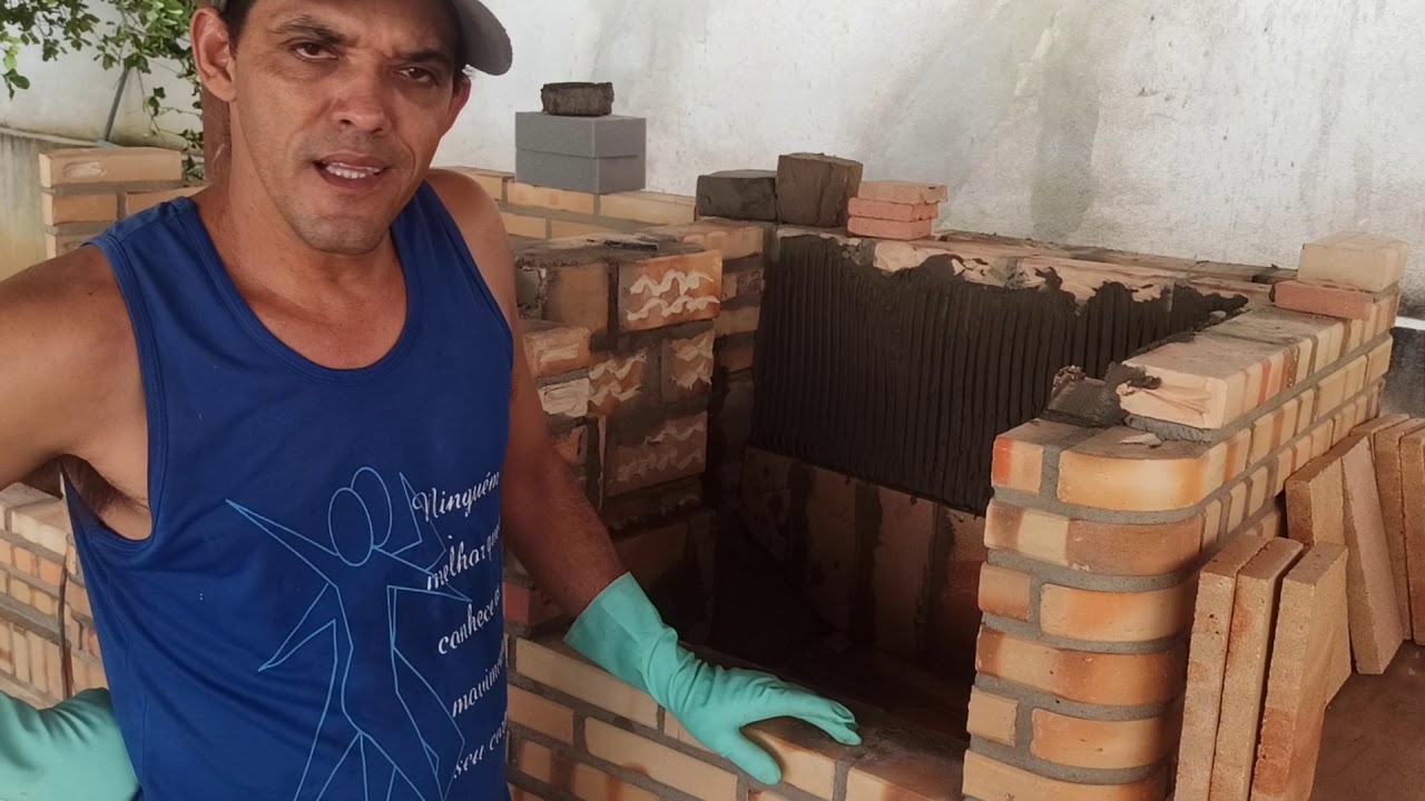 revestindo a Câmara do forno do fogão a lenha com refratários do jeito certo