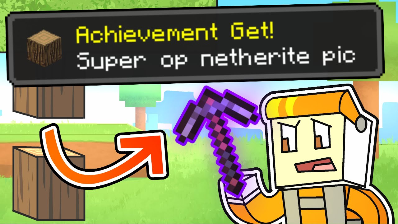 minecraft manhunt but ACHIEVEMENTS GIVE OP ITEMS
