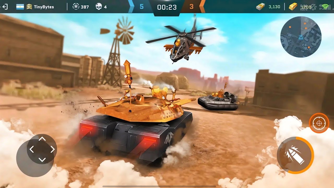 Game Perang Tank Melawan Helikopter | Massive War Helikopter & Tank | Android Gameplay