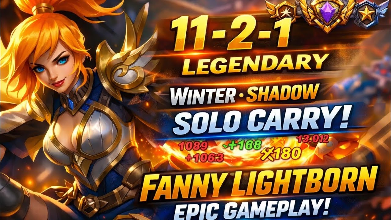 Fanny Lightborn Legendary Solo Carry 🔥 Insane Cable Control & Unstoppable Pro MLBB Gameplay