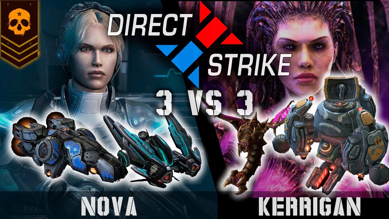 3v3 Nova vs Kerrigan | Hard early game, playing with my disciple the future best mengsk | DS