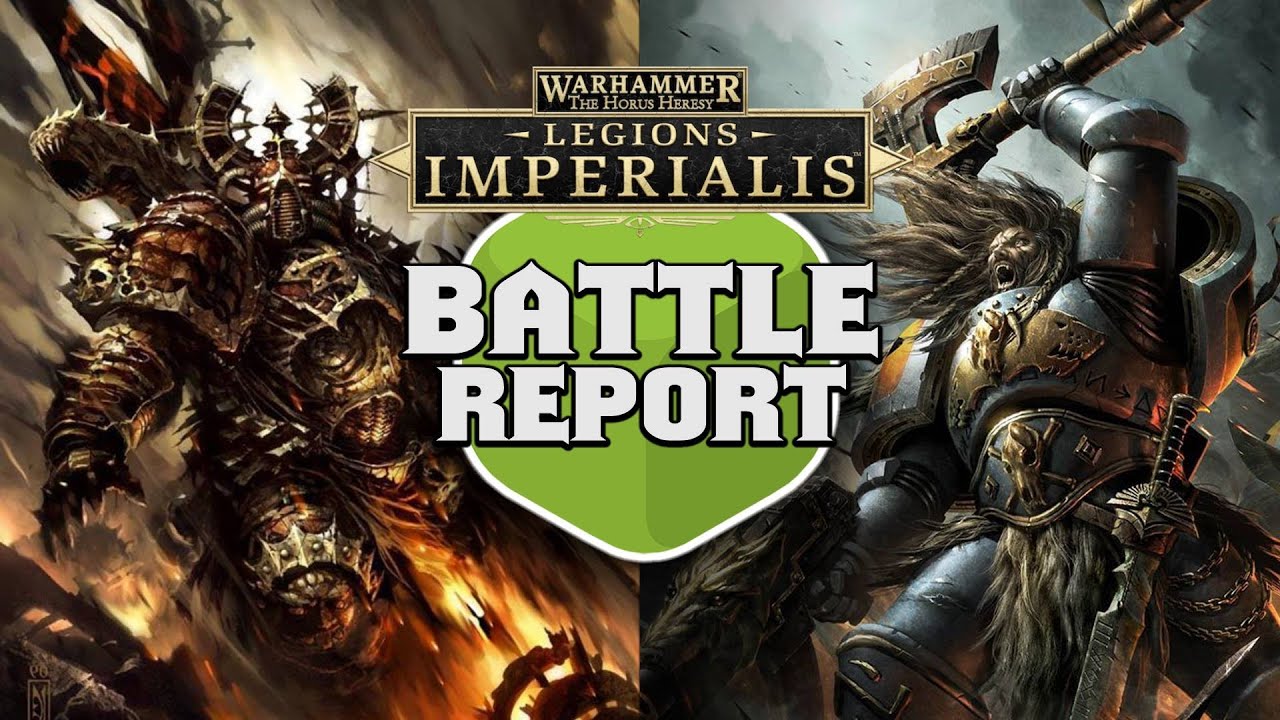 Nightlords vs Space Wolves Legions Imperialis Battle Report Ep 6