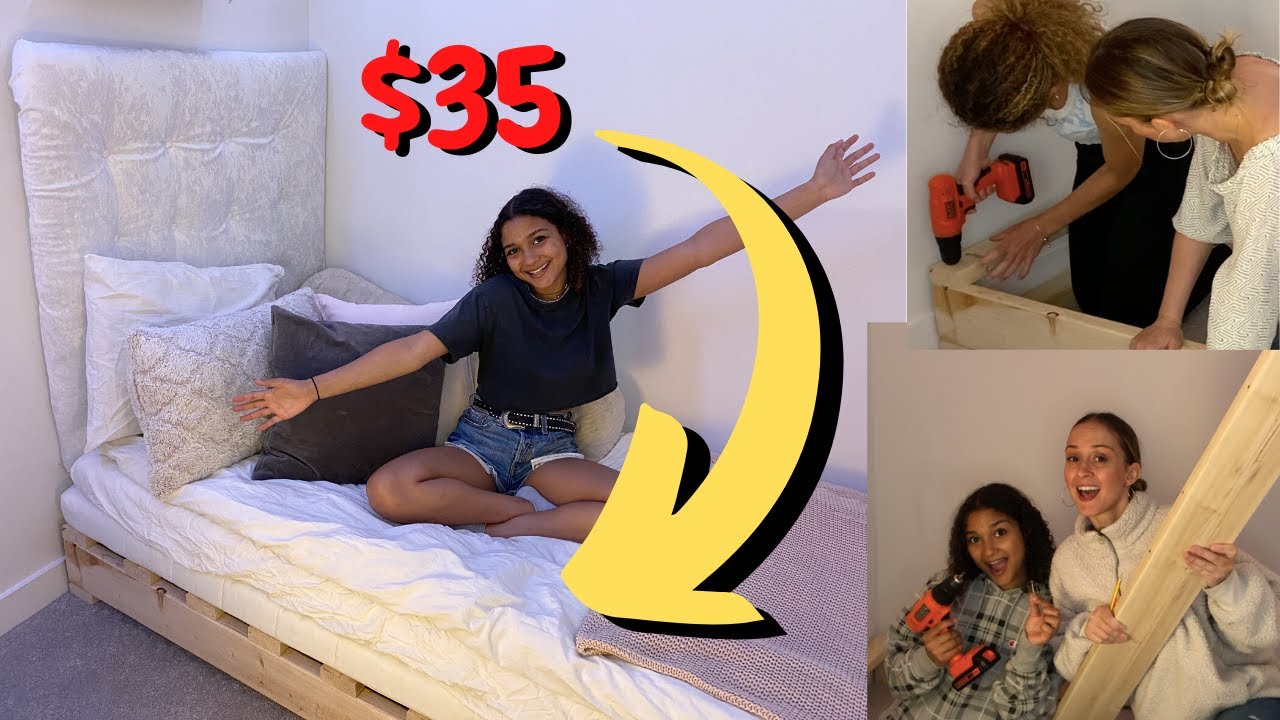 DIY 30 MINUTE TWIN BED FRAME | PERFECT FOR SMALL SPACES