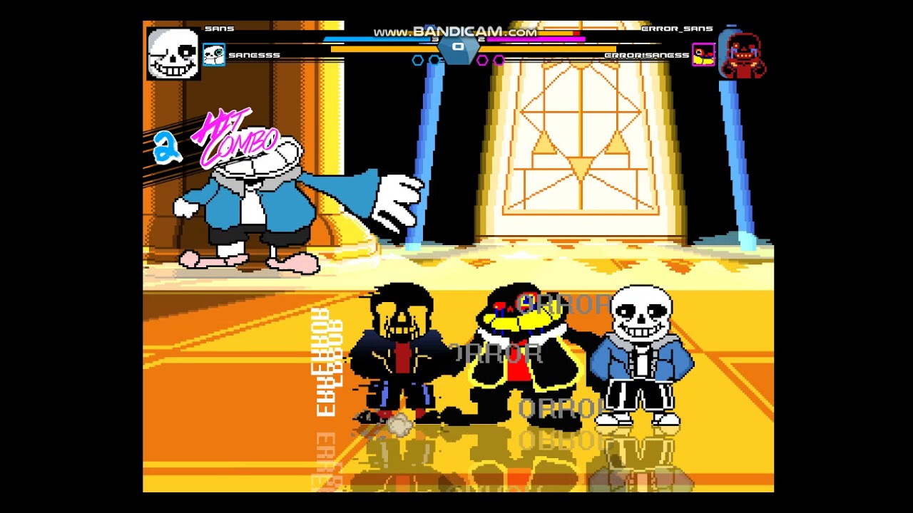 MUGEN: Sans & Sanesss VS Error!Sans & Error!Sanesss