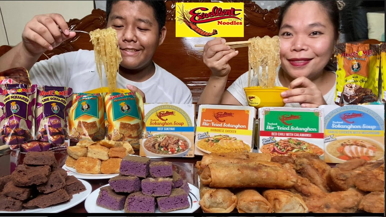 EXCELLENT SOTANGHON + AWESOME SNACKS | FRIED CHICKEN | LUMPIANG GULAY |FILIPINO FOOD MUKBANG