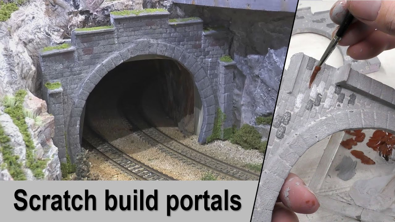 Model realistic Tunnel Portals - Detailed step-by-step tutorial